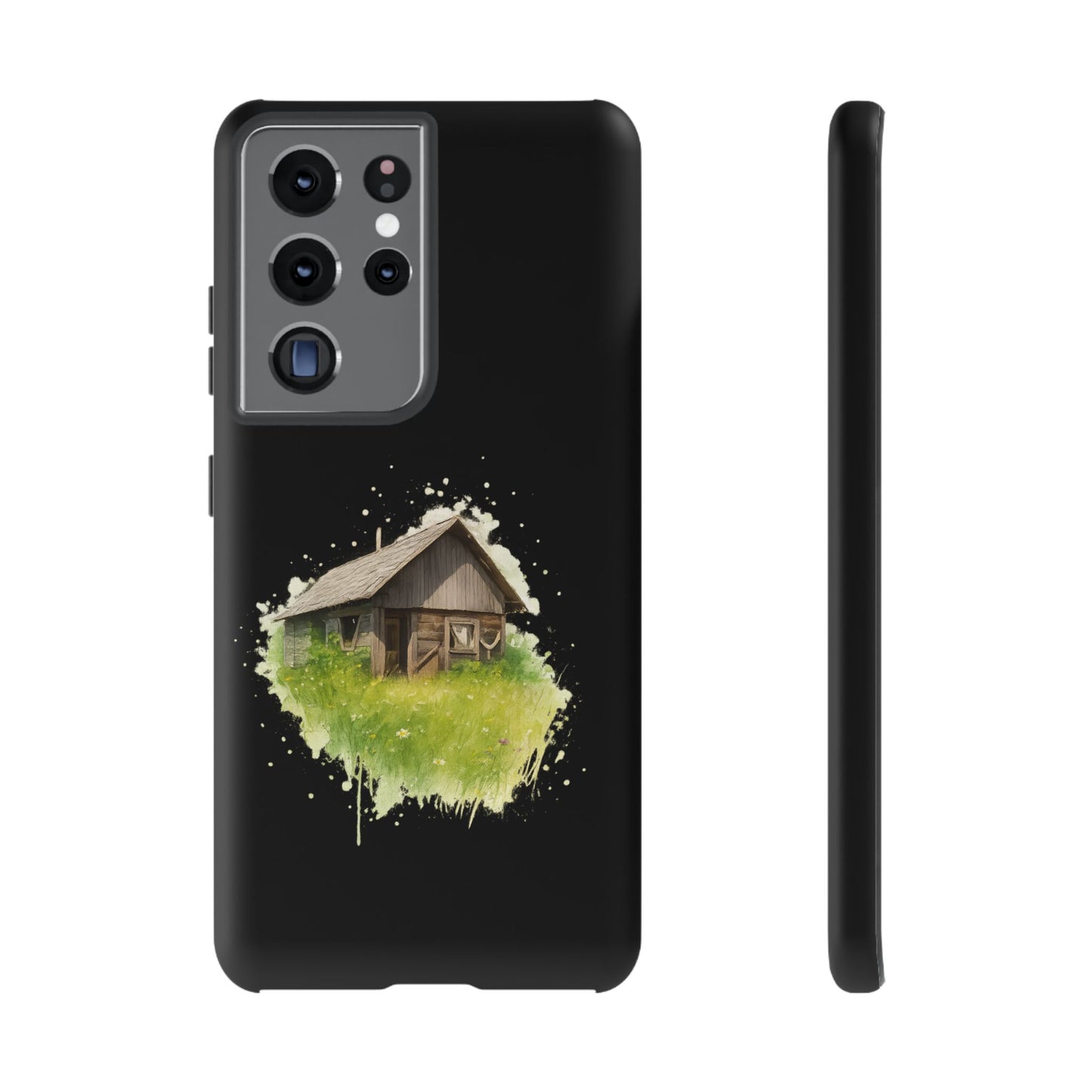 Rustic Farmhouse Phone Case, Cute Cottage Design, Tough Cases for Nature Lovers, Eco-Friendly Gift, Customizable Tech Accessories - TRV