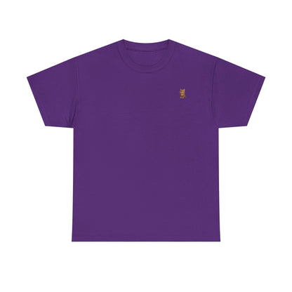 Cute brown kitten graphic T-shirt for cat lovers, featuring a playful design on a comfortable Printify T-shirt.