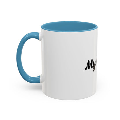 Personalized My Coffee Accent Mug - 11oz & 15oz Coffee Cups for Coffee Lovers - TRV