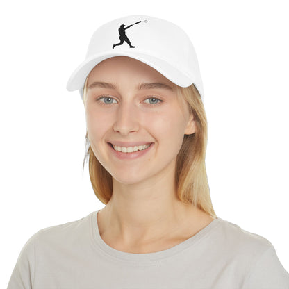 Silhouette batter baseball cap by Printify with curved brim and adjustable strap, casual hat for sports or everyday wear.