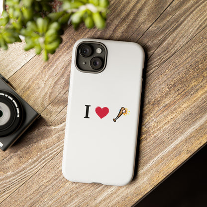 I Love Baseball Vibe Phone Case - Tough Cases for Sports Lovers, Gifts for Athletes, Fun Accessories, iPhone and Android Compatible - TRV