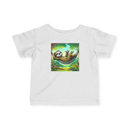 Sloth Relaxation Infant Tee, Baby T-Shirt, Cute Baby Clothes, Toddler Gift, Fun Nursery Wear, Animal Lover Gift
