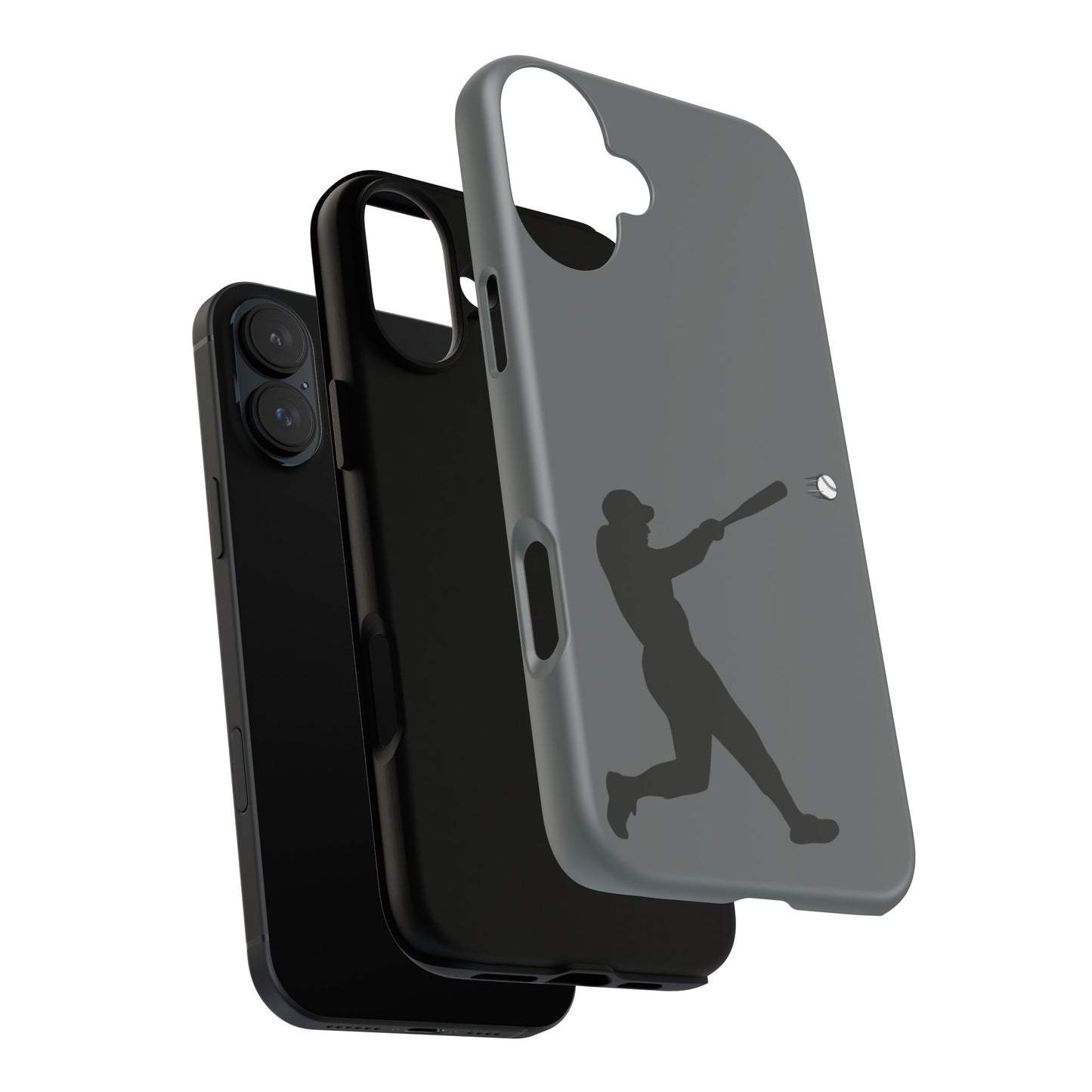 Printify baseball batter phone case, tough protective smartphone cover with baseball design for sports fans.