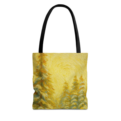 Eco-friendly canvas tote bag with artistic abstract print, perfect for beach or casual carrying, by Printify.
