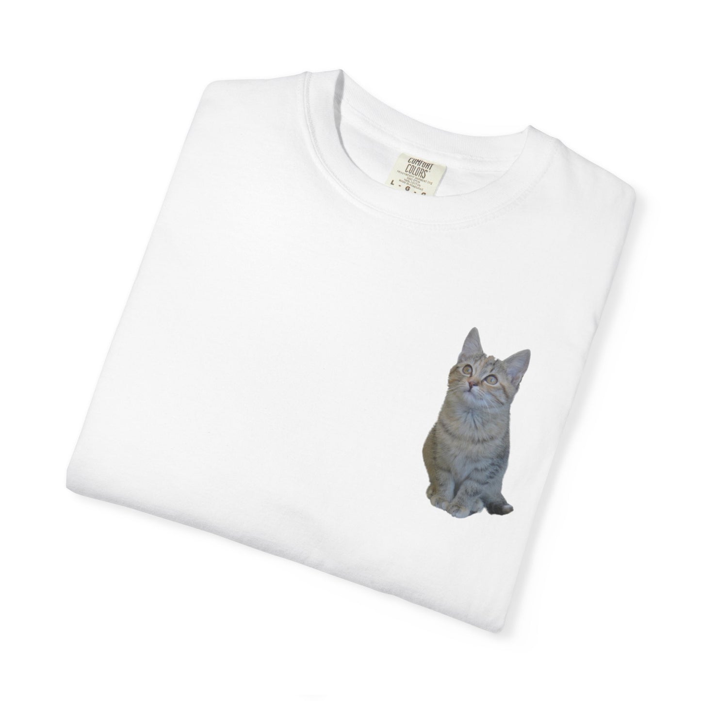 Whimsical Cat Pocket T-Shirt for Cat Lovers - TRV