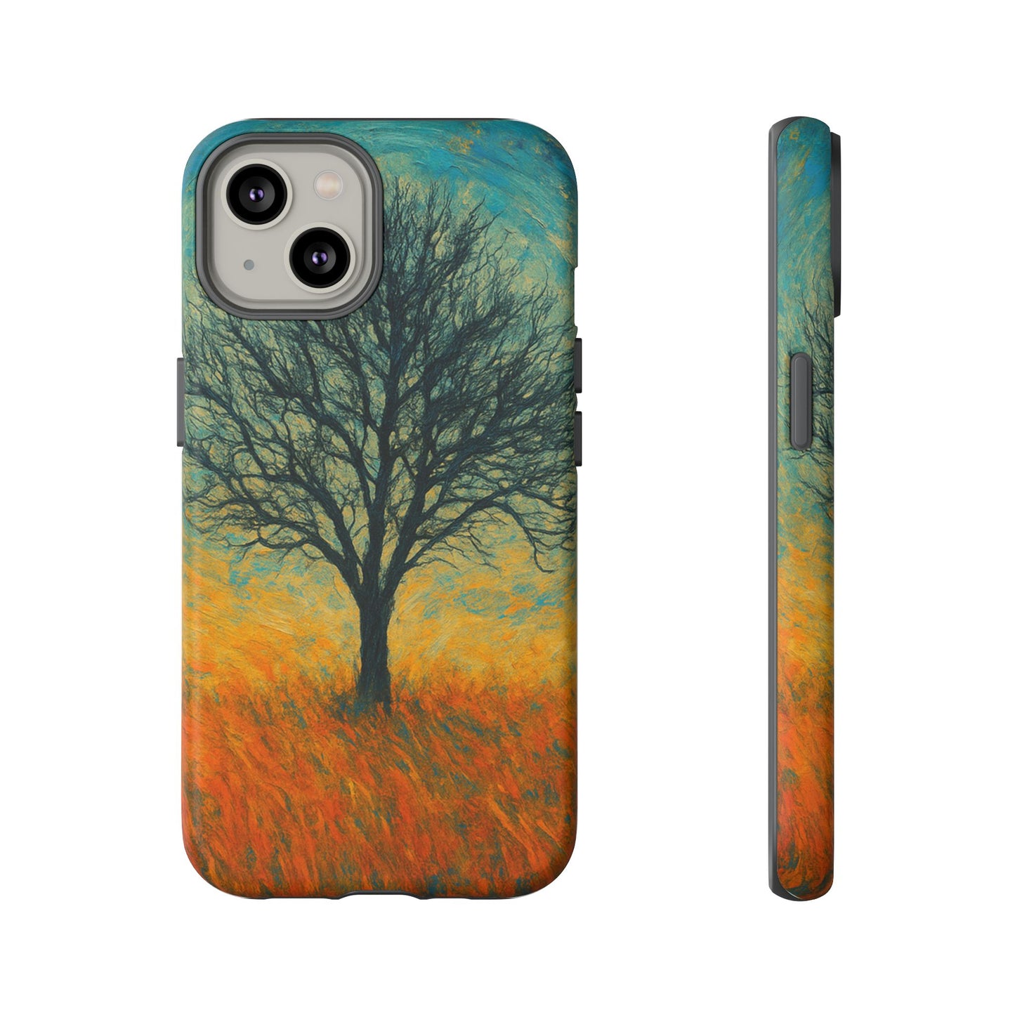 Artistic Phone Case with Tree Design, Nature Lover Gift, Unique Phone Cover, Holiday Present, Eco-friendly Tech Accessories - TRV
