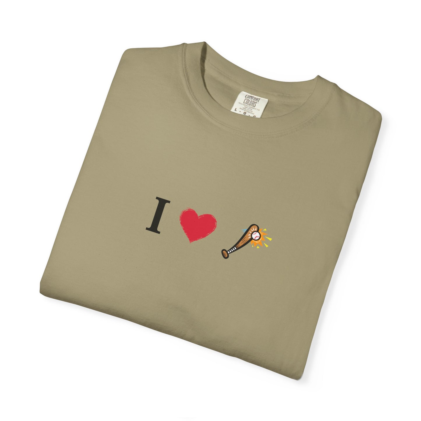 I Love Baseball  Unisex Tee, Gift for Couples, Cute Matching T-Shirts, Casual Everyday Wear, Anniversary Present, Love Shirt - TRV