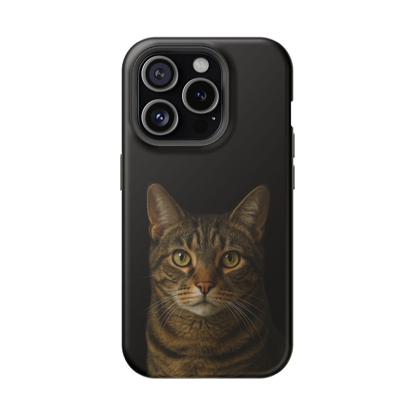 Magnetic Impact-Resistant Phone Case — Realistic Tabby Cat Portrait
