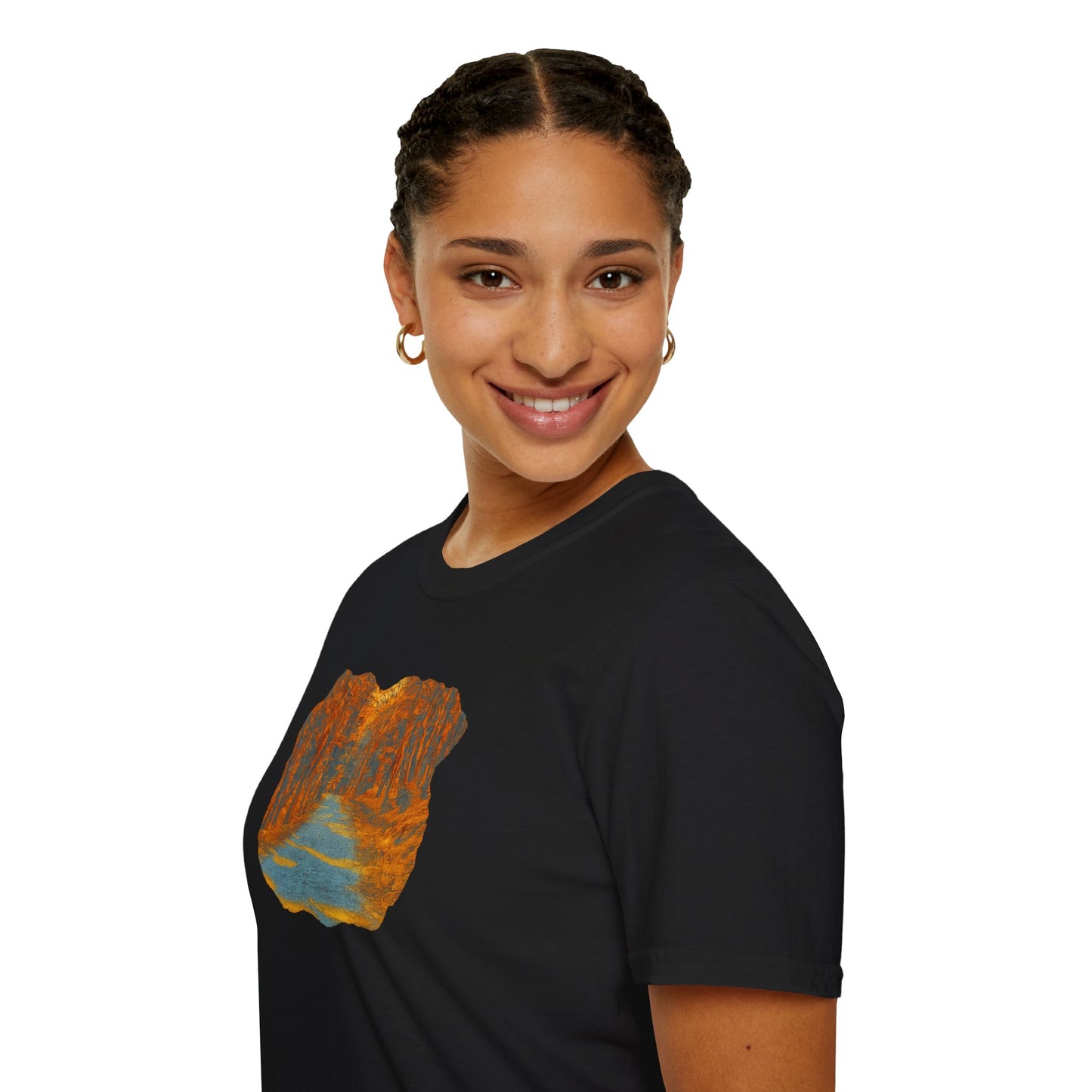 Autumn Pathway Unisex Softstyle T-Shirt, Cozy Fall Shirt, Nature Lover Tee, Scenic Route Top, Gift for Hikers, Casual Wear, Outdoor [...]