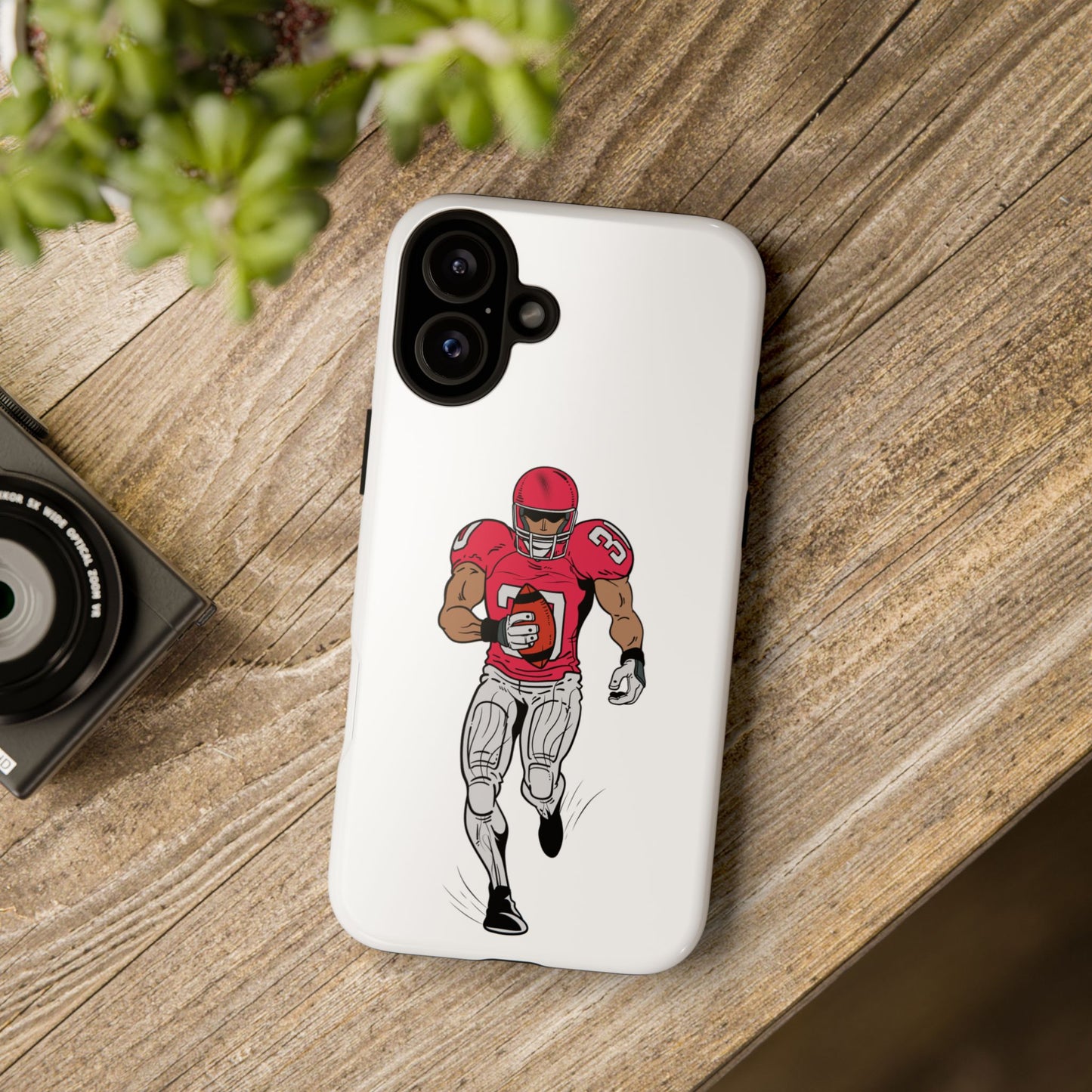 Football Player Tough Case, Sports Phone Cover, Athlete Gift, Tough Phone Case, Fall Sports, Football Lover's Accessory - TRV