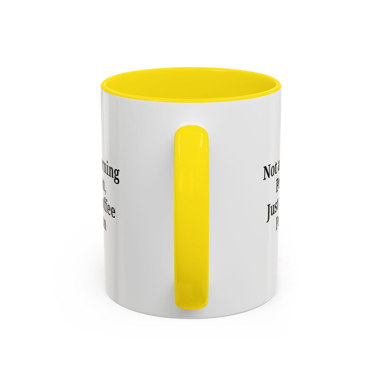 Not a Morning Person Coffee Mug, Fun Coffee Lover Gift, Black Accent Mug, Perfect for Coffee Addicts, Funny Drinkware