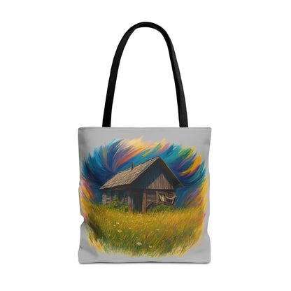 Rustic Charm Tote Bag | Boho Bag | Eco-Friendly Custom Design | Nature Lover Gift | Canvas Purse | Casual Carryall - TRV