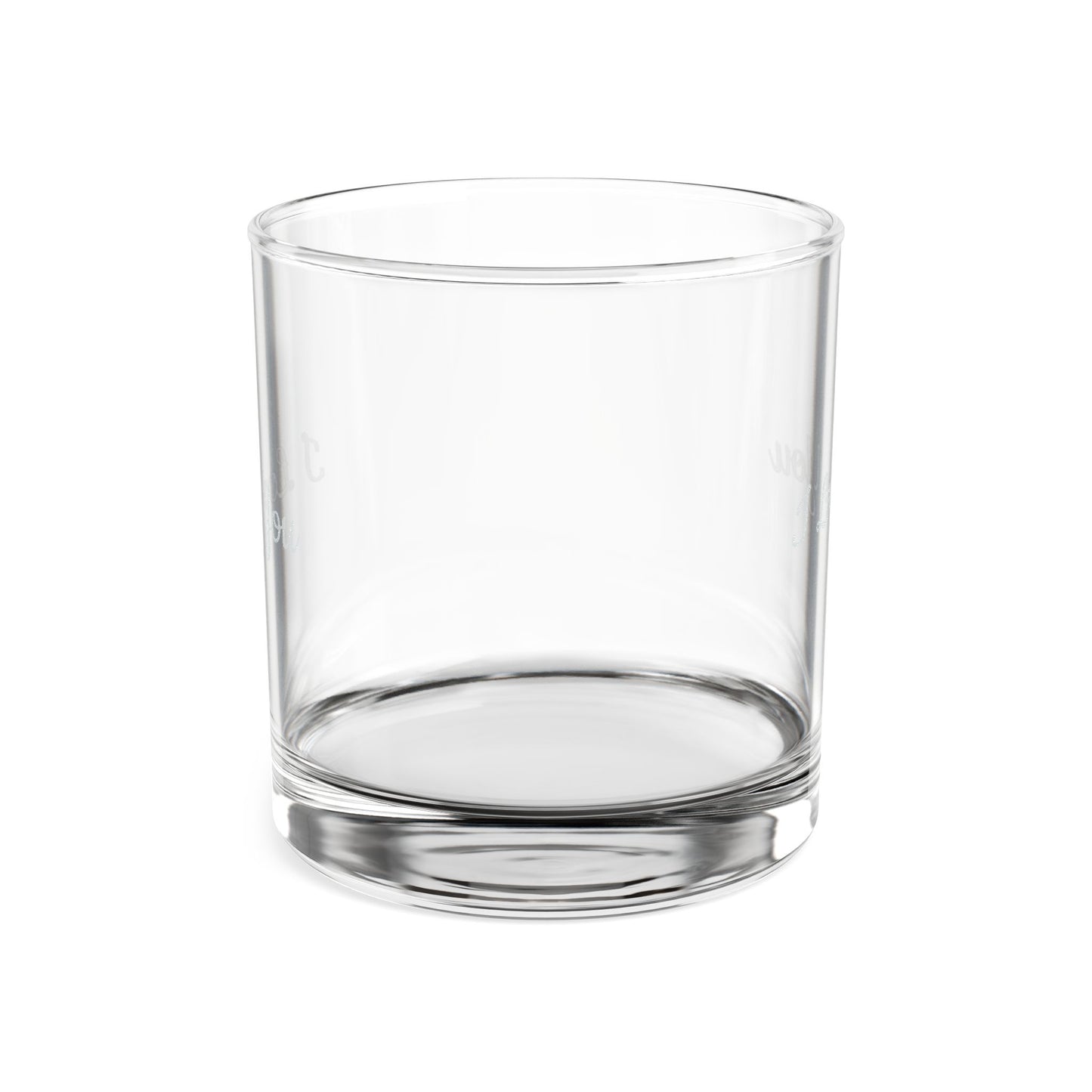 Engraved I Love You whiskey glass, 10.5 oz personalized rocks glass with decorative etching, made of clear glassware by Printify