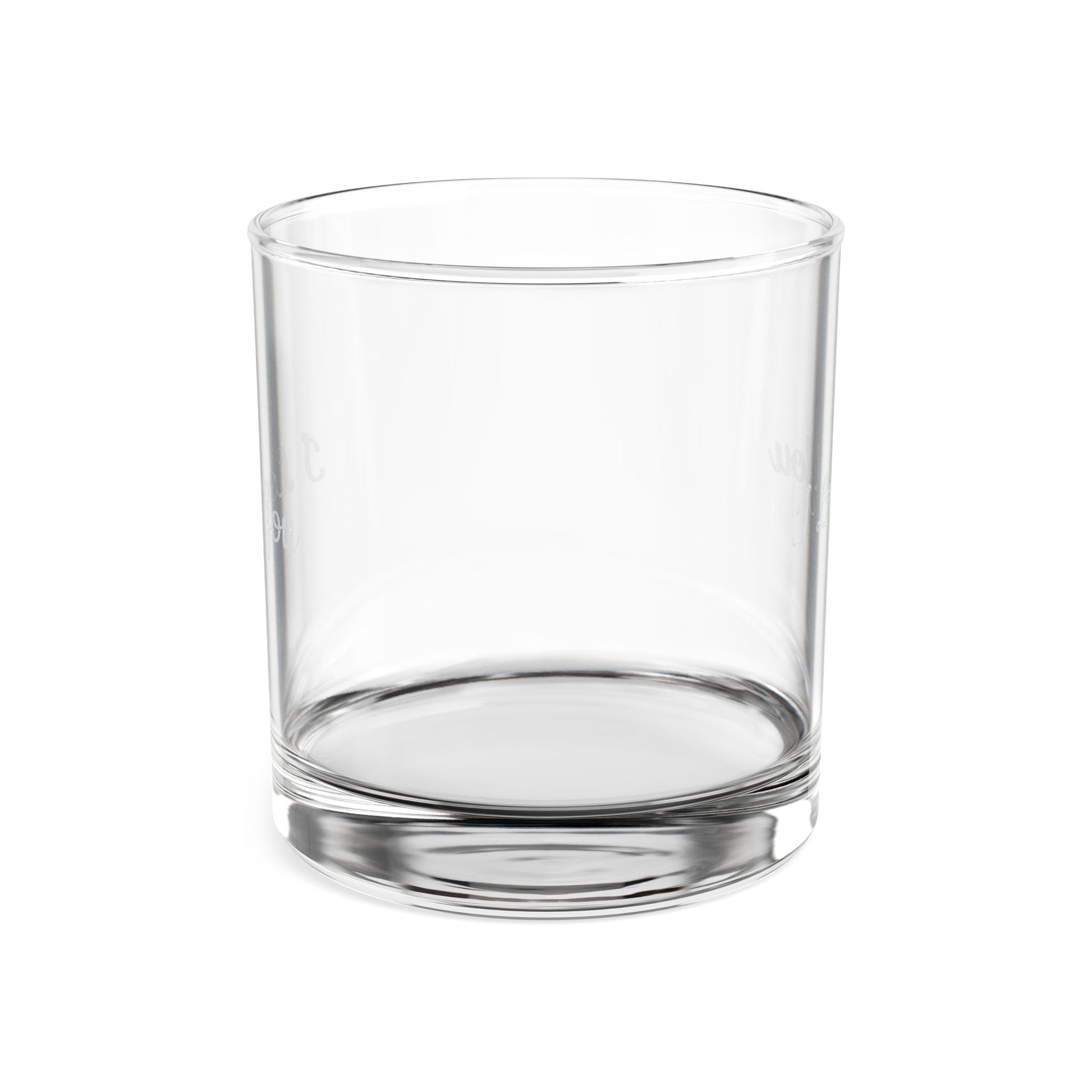 Engraved I Love You whiskey glass, 10.5 oz personalized rocks glass with decorative etching, made of clear glassware by Printify