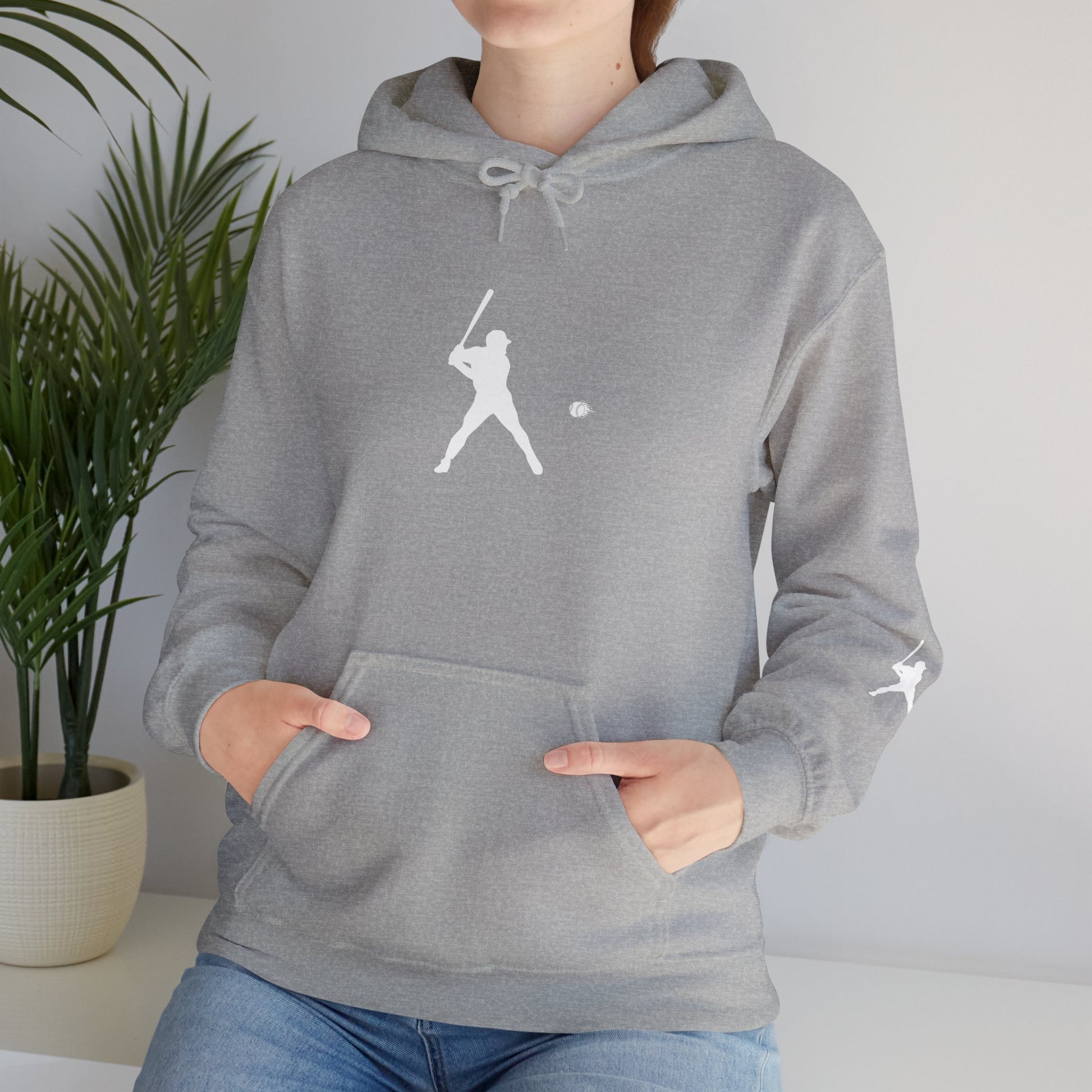 Sporty Unisex Baseball Hooded Sweatshirt, Casual Hoodie for Athletes, Perfect for Gifts, Comfy Streetwear, Ideal for Sports Events, Personal Use - TRV