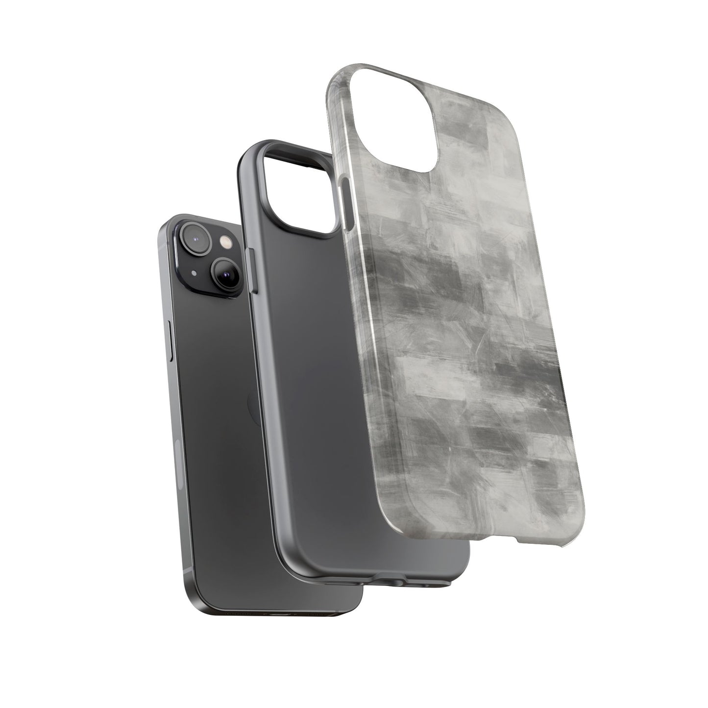 Stylish Phone Case for Tough Protection, Marble Grey Design, Customizable Gift for Her, Unisex Mobile Accessory, Birthday Present, [...] - TRV