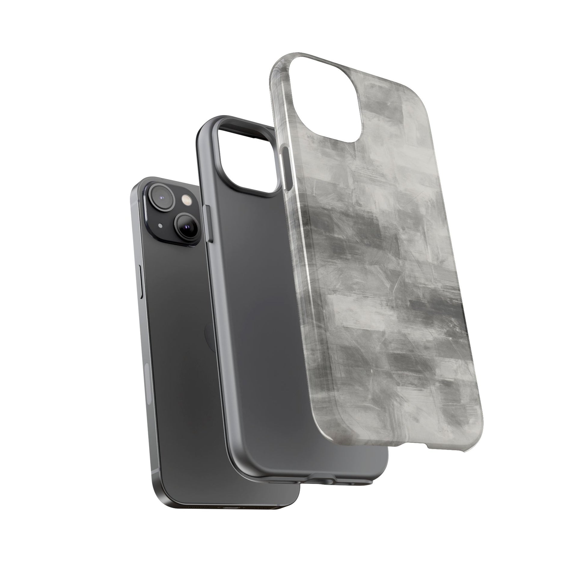 Stylish Phone Case for Tough Protection, Marble Grey Design, Customizable Gift for Her, Unisex Mobile Accessory, Birthday Present, [...] - TRV