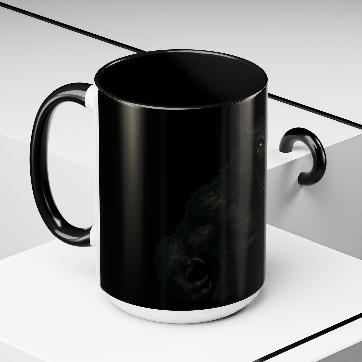 Howling Werewolf Coffee Mug - Perfect Gift for Horror Lovers, Wolf Enthusiasts, Halloween Decor, Unique Drinkware, Gothic Homeware