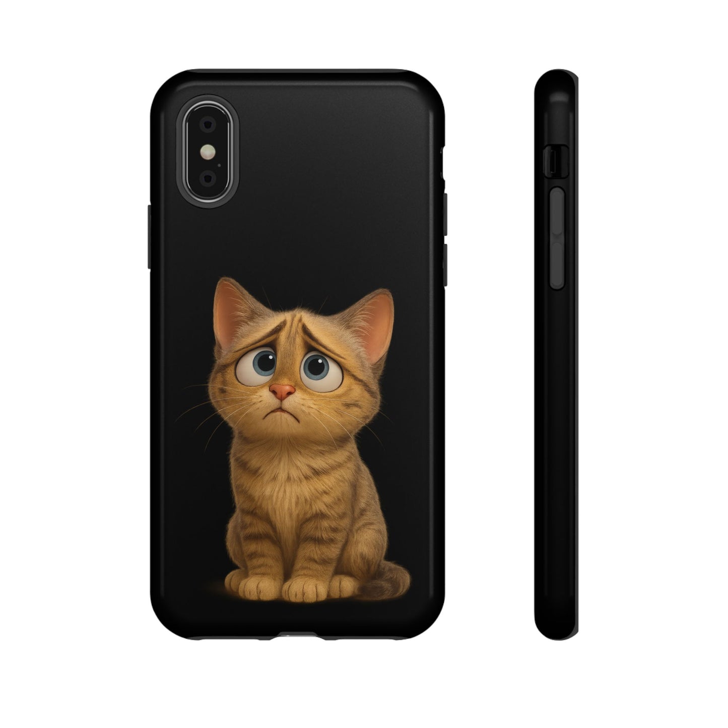 Cute Cat Phone Case, Adorable Kitty Cover, Pet Lover Gift, Unique Animal Design, Customizable Mobile Case - TRV