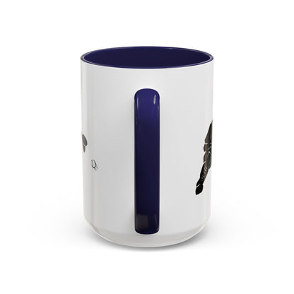 Baseball Catcher Coffee Mug, Sports Gift for Coaches, Black Accent Mug for Fans, Perfect for Birthdays & Celebrations, Unique Cup - TRV