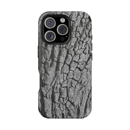 Bark Texture Magnetic Impact Phone Case