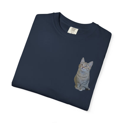 Whimsical Cat Pocket T-Shirt for Cat Lovers - TRV