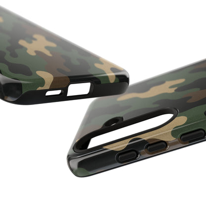 Camouflage tough phone case by Printify with rugged camo design, protective and durable for smartphone protection.