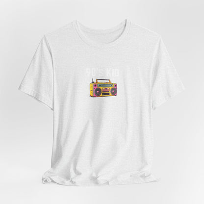 Retro Boombox Tee — 90s Kid Graphic T-Shirt
