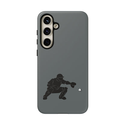 Printify baseball catcher phone case, tough protective cover with catcher design, fits smartphone models securely.