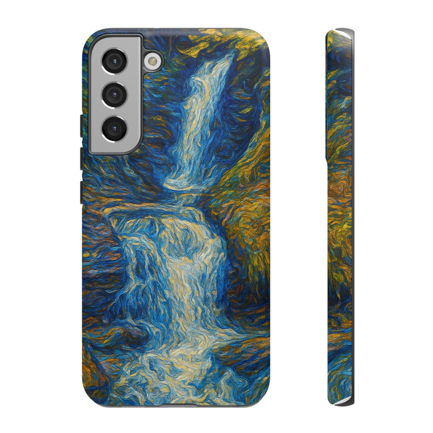 Artistic Phone Case - Waterfall Design, Unique Gift, Phone Accessory, Nature Lover, Original Artwork - TRV