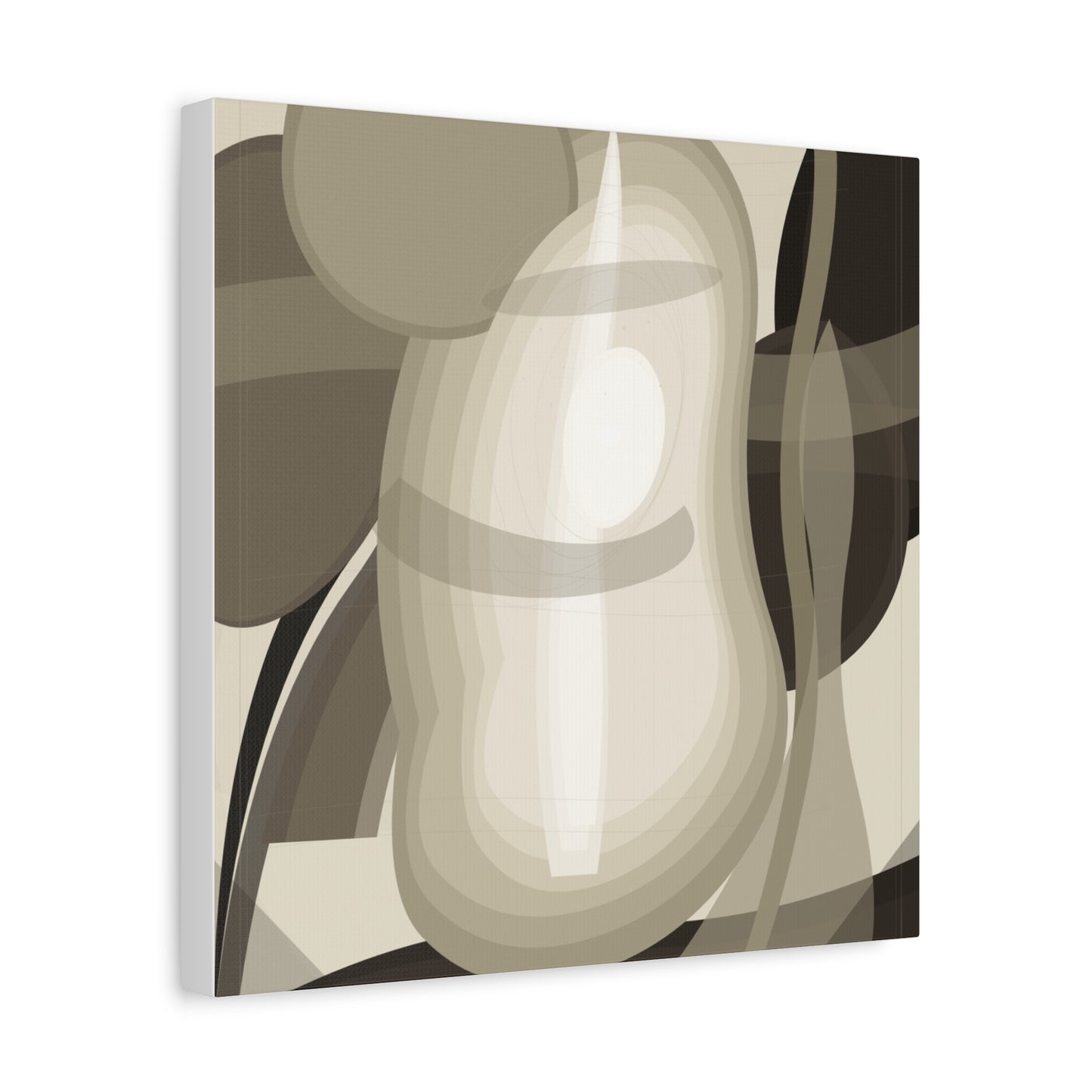 Abstract Neutral Pear Still Life Canvas