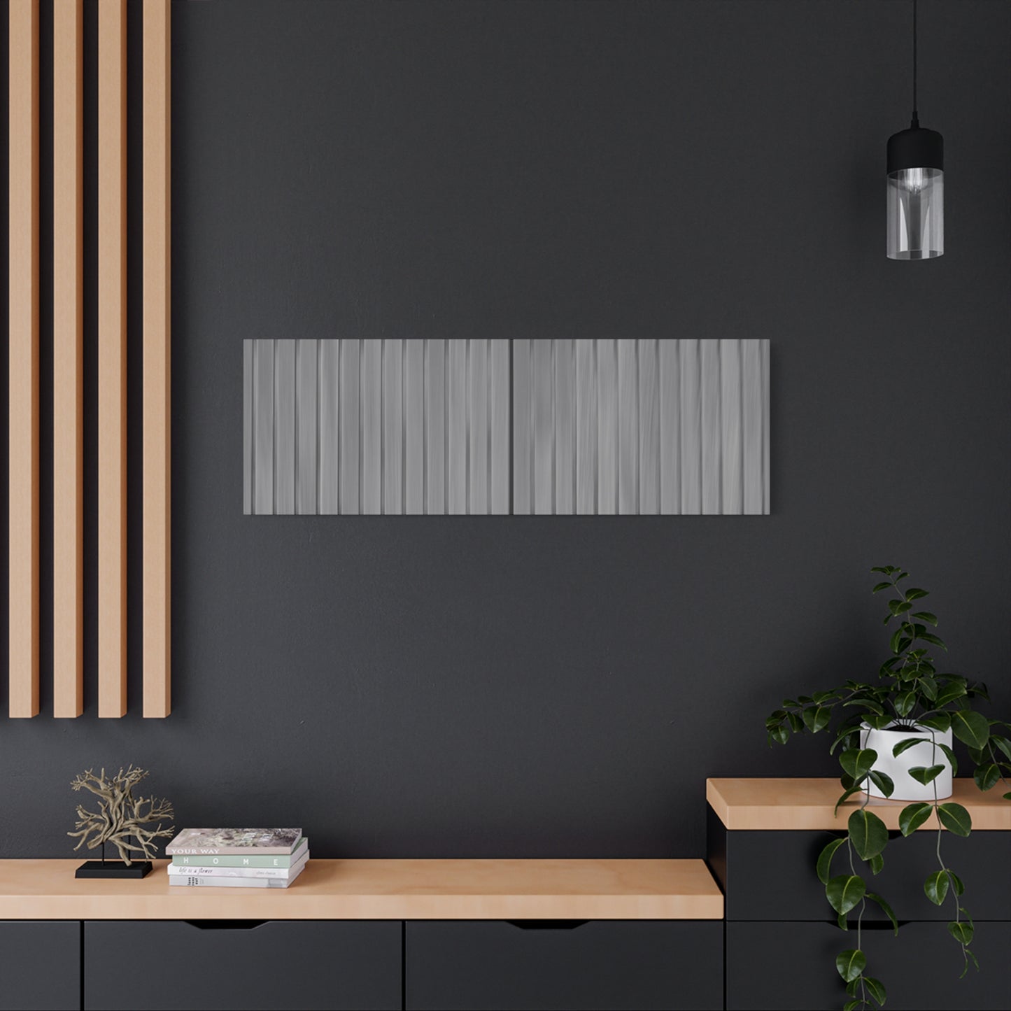 Modern Striped Canvas Art - 1.25" Stretched Wall Decor - TRV