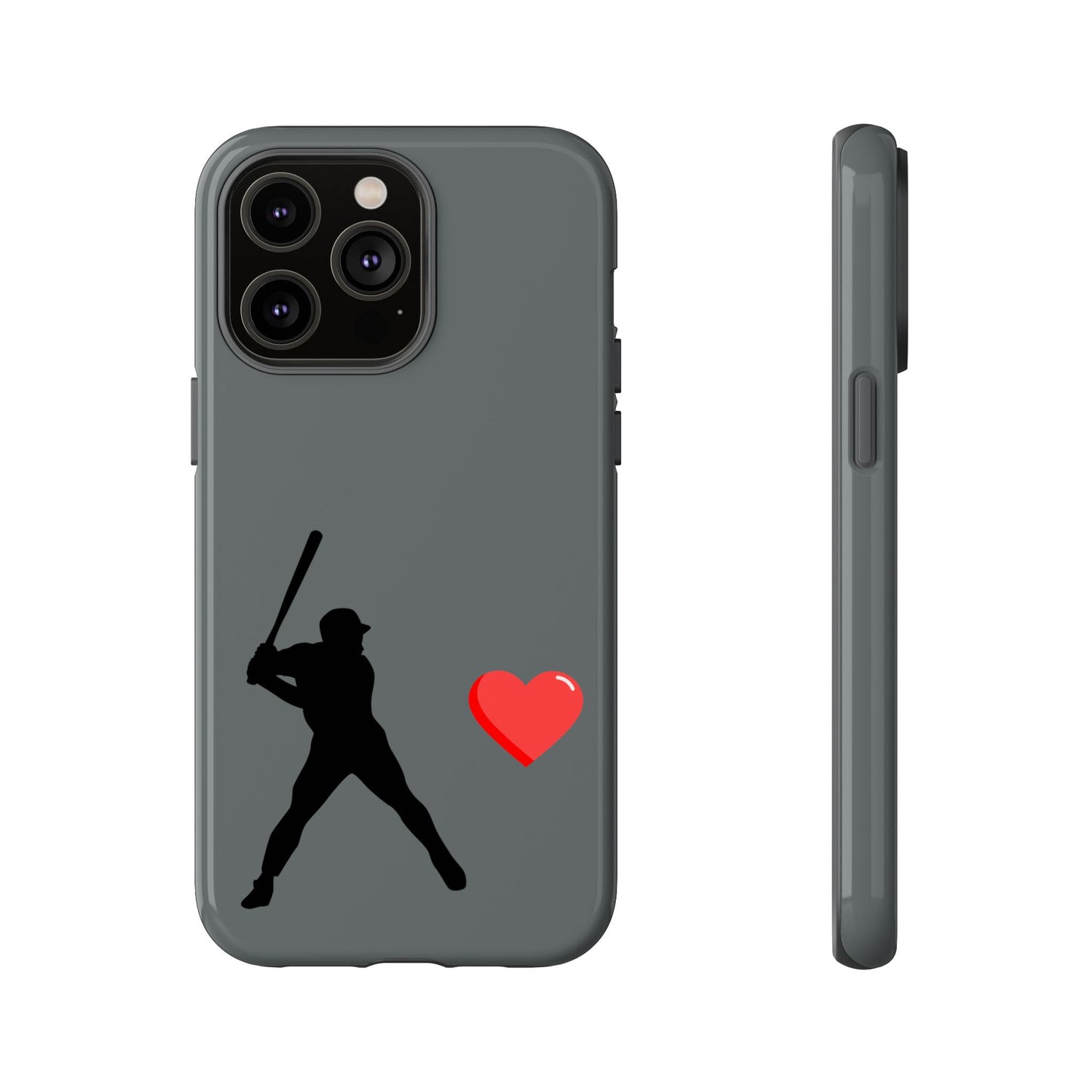 Printify baseball love phone case featuring sports-themed design, durable protective cover for iPhone or Android devices.