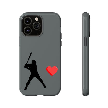 Printify baseball love phone case featuring sports-themed design, durable protective cover for iPhone or Android devices.