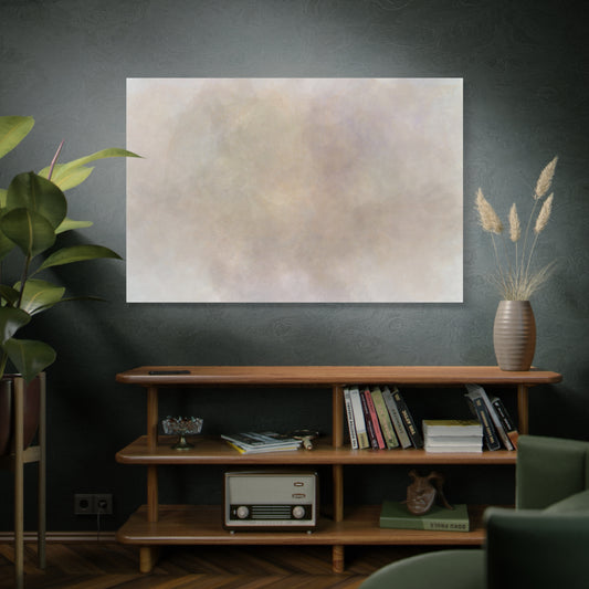Soft Neutral Abstract Fog Canvas