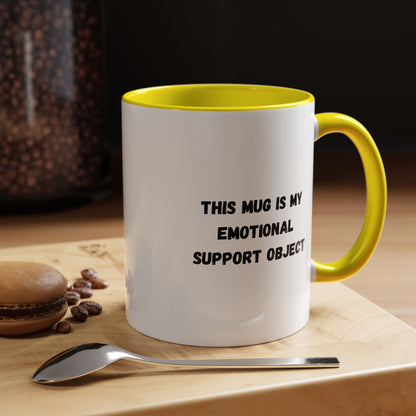 Emotional Support Coffee Mug, Funny Gift for Coffee Lovers, Unique Office Mug, Self-Care Gift, Cute Ceramic Mug