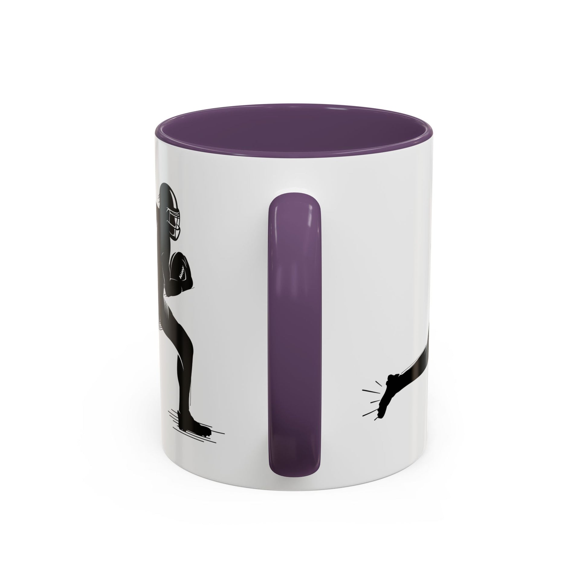 Football Player Themed Accent Coffee Mug, Sports Fan Gift, Unique Mug for Athletes, Coffee Lover, Game Day Essential - TRV