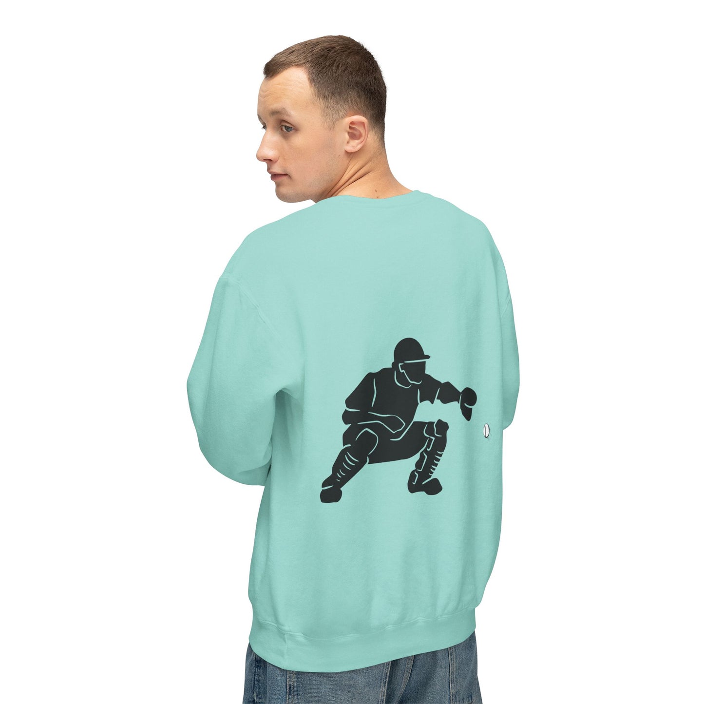 Baseball Catcher Unisex Sports Crewneck Sweatshirt - Perfect for Athletes & Casual Wear, Great for Game Days, Birthdays, Apparel for Fans