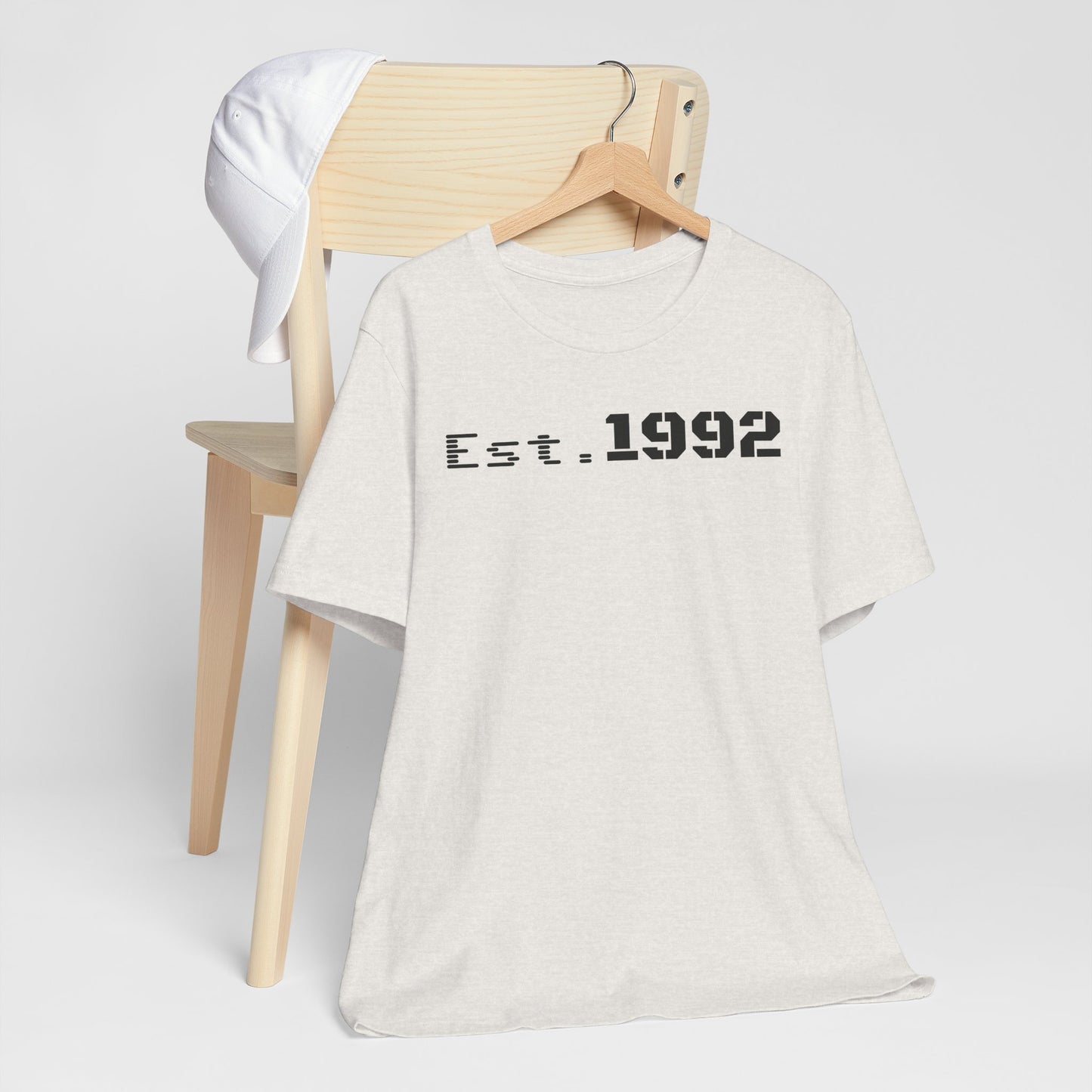 Est. 1992 Unisex Jersey Tee - Retro Birthday Gift, Casual Wear, Cool Vintage T-Shirt, Gift for Him, Gift for Her - TRV