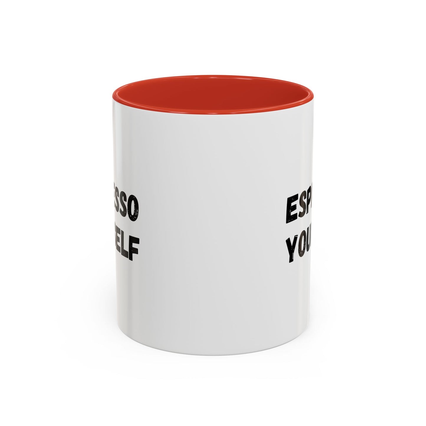 Espresso Yourself Coffee Mug - Fun Black Accented Mug for Coffee Lovers, Great Gift for Birthdays, Christmas, and Housewarming