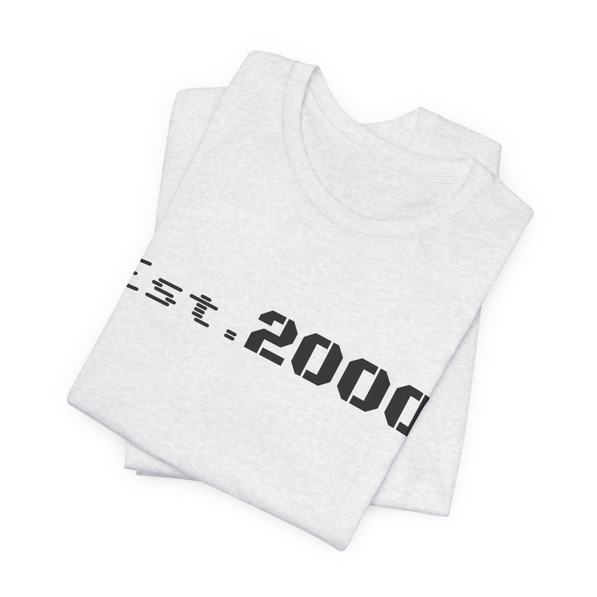 Retro pixel design T-shirt celebrating 2000, printed by Printify, featuring a vintage-inspired "Born in 2000" graphic on a casual tee.