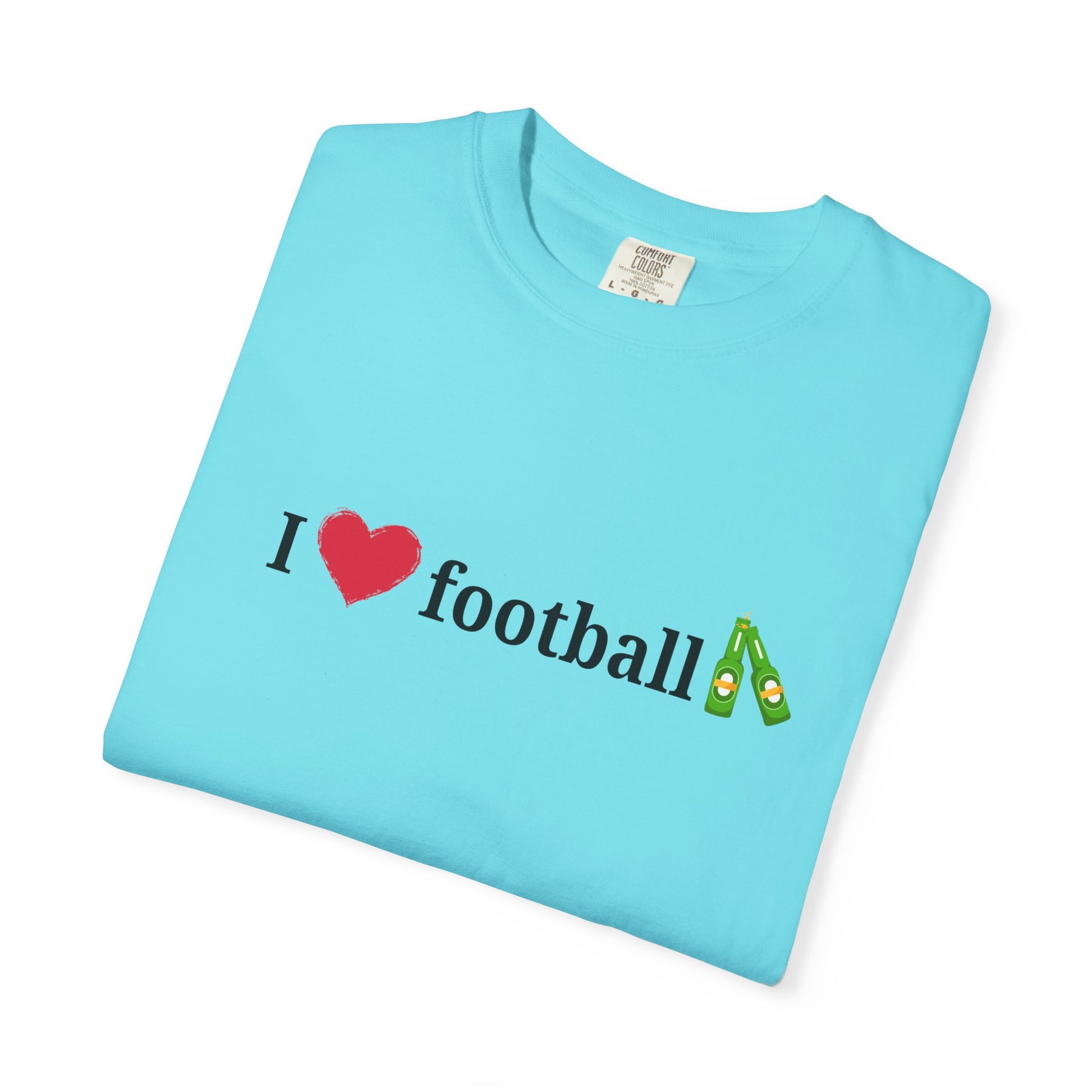 Unisex Football Love Tee - Casual Cotton T-Shirt, Gift for Sports Fans, Comfortable Daily Wear, Perfect for Game Days, Fun Summer Outfits - TRV