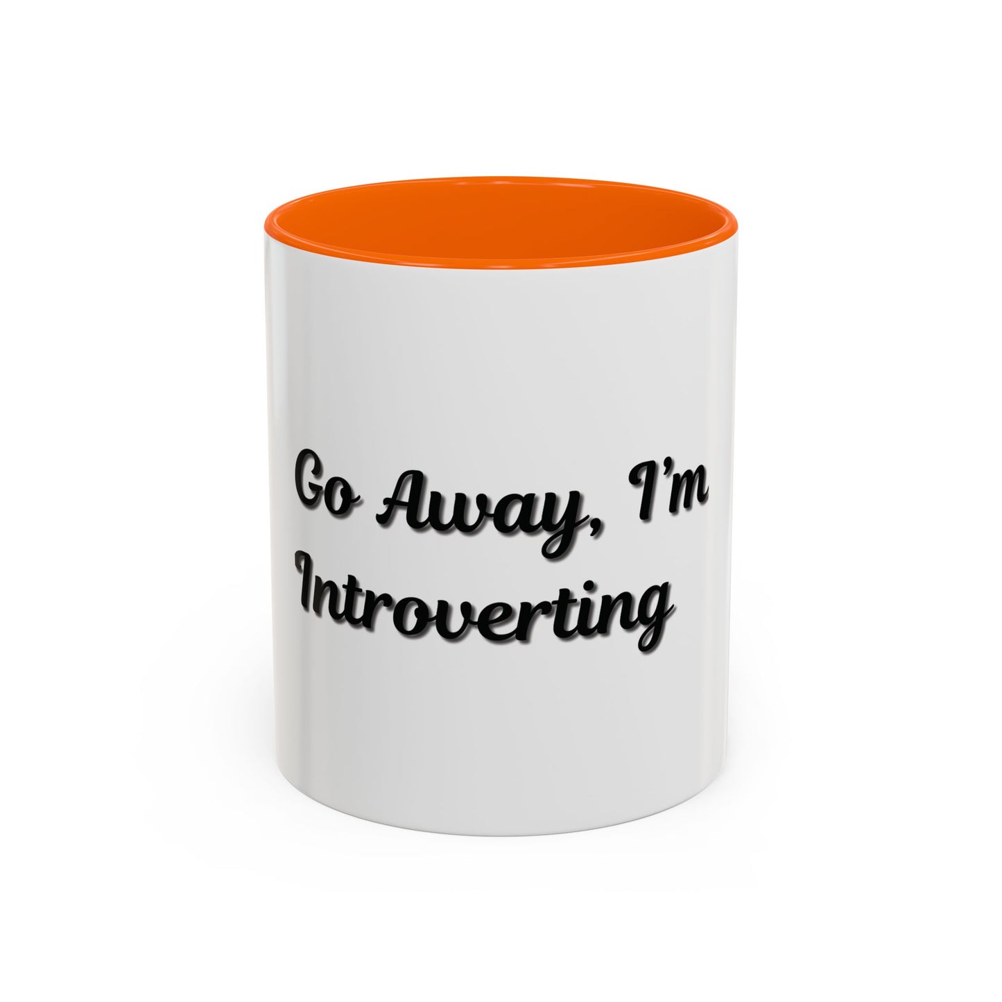 Introvert Coffee Mug - Go Away, I'm Introverting - Black Accent for Relaxing Moments - TRV