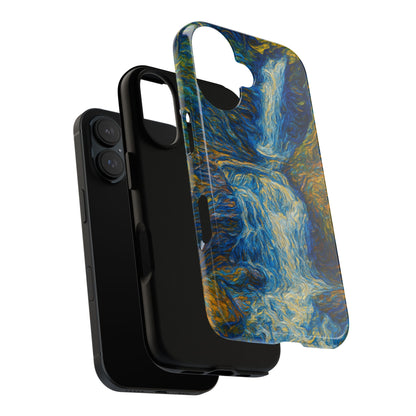 Artistic Phone Case - Waterfall Design, Unique Gift, Phone Accessory, Nature Lover, Original Artwork - TRV