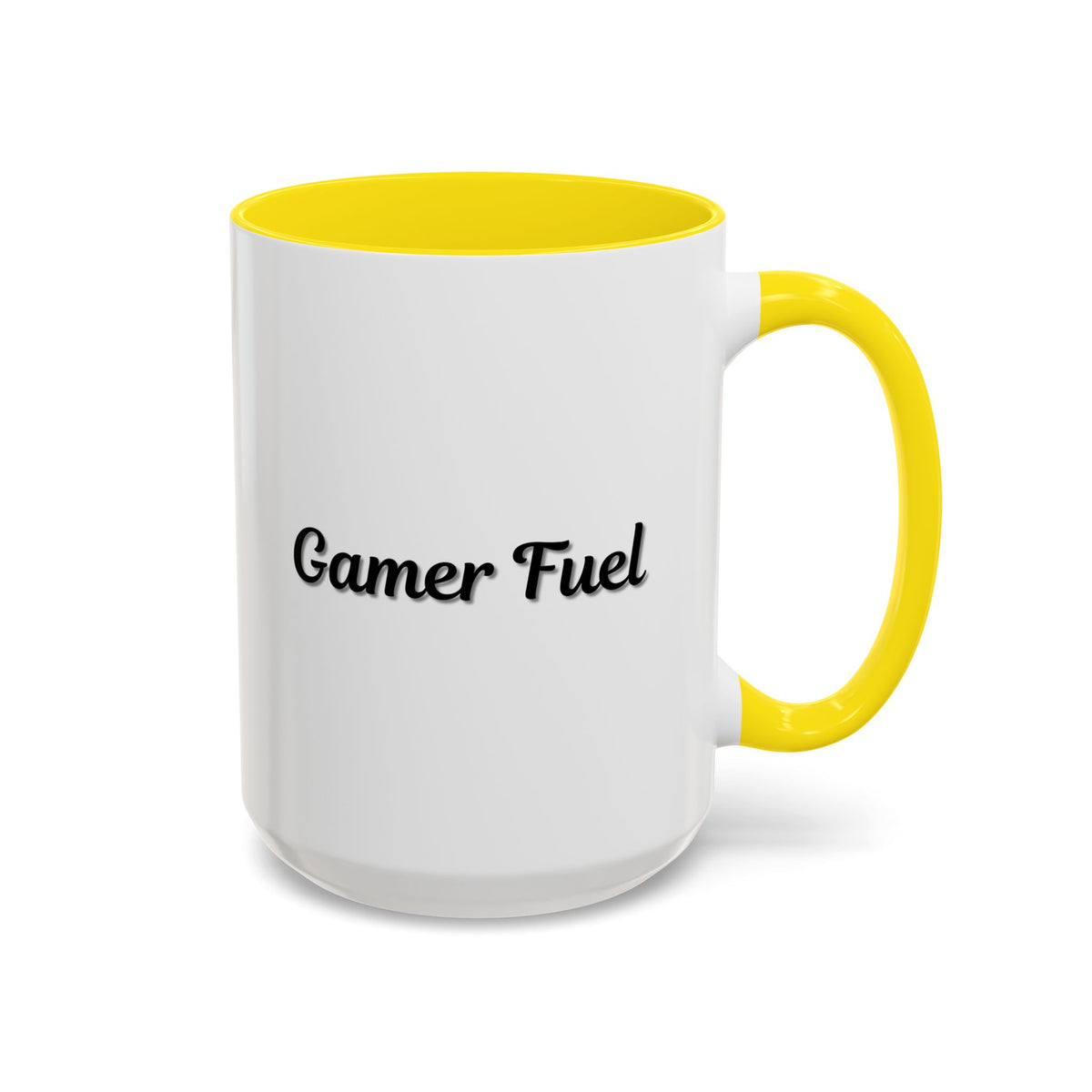 Printify Gamer Fuel coffee mug, 11oz or 15oz ceramic mug with gaming-themed design, perfect for gamers and coffee lovers.