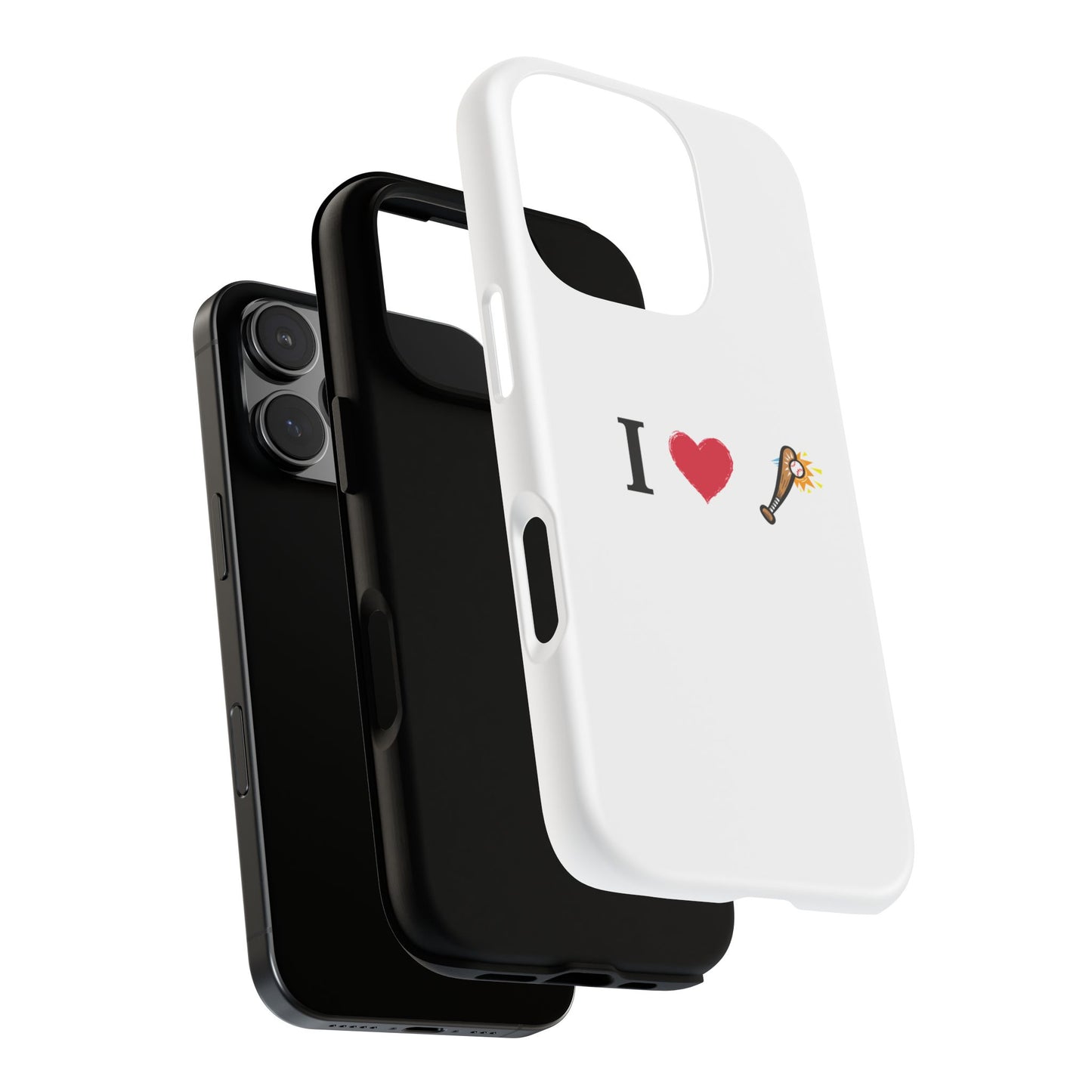 I Love Baseball Vibe Phone Case - Tough Cases for Sports Lovers, Gifts for Athletes, Fun Accessories, iPhone and Android Compatible - TRV