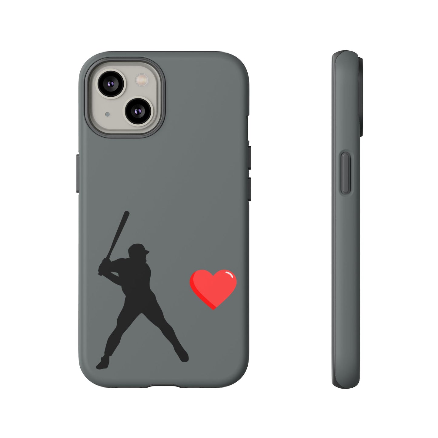 Printify Baseball Love phone case with sports-themed design, durable case for sports fans, ideal Father's Day gift.