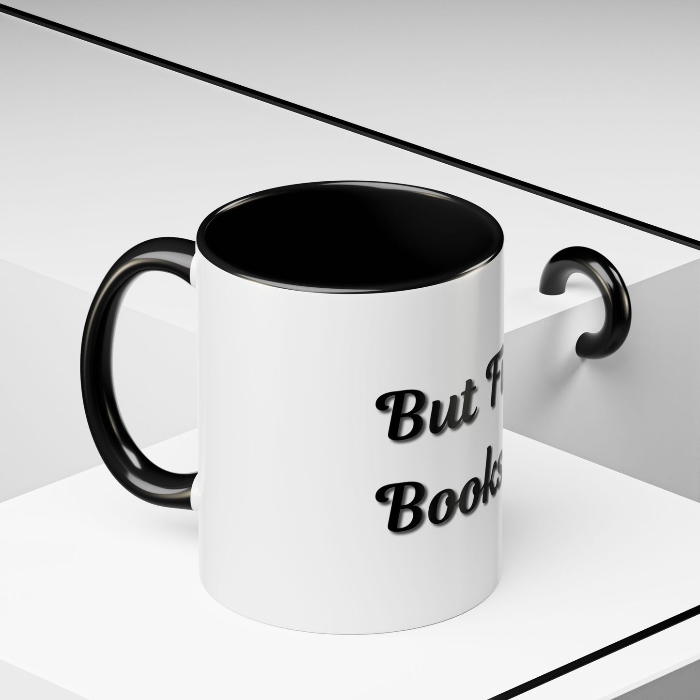 But First, Books Accent Coffee Mug - Perfect Gift for Book Lovers - TRV