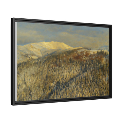 Framed Mountain Canvas Art, Perfect for Home Decor, Nature Wall Art, Gift for Nature Lovers, Cozy Atmosphere - TRV