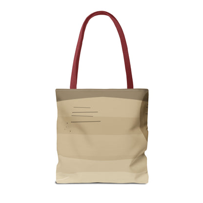 Abstract Neutral Waves Tote Bag | Geometric Circle Pattern